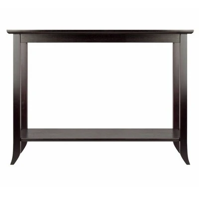 Genoa Console Table Glass Top Espresso - Winsome 5 Genoa Console Table Glass Top Espresso - Winsome - Image 3