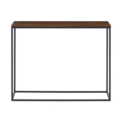 Owen Urban Box Frame Entryway Table - Saracina Home White/black 3 Owen Urban Box Frame Entryway Table - Saracina Home White/black