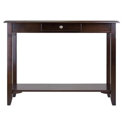Nolan Console Table with Drawer Cappuccino - Winsome 4 Nolan Console Table with Drawer Cappuccino - Winsome - Image 2