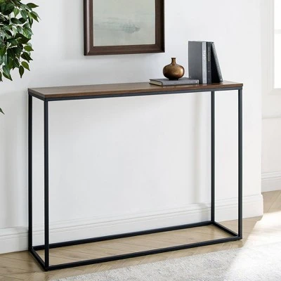 Owen Urban Box Frame Entryway Table - Saracina Home White/black 5 Owen Urban Box Frame Entryway Table - Saracina Home White/black - Image 3