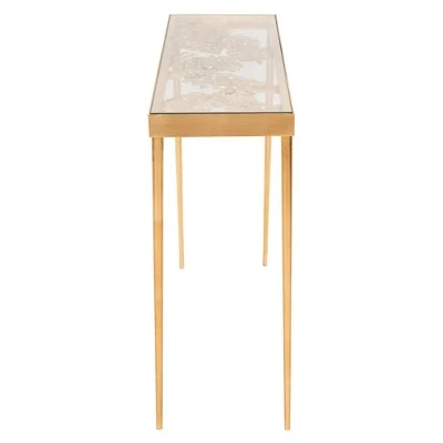 Leilani Palm Leaf Console Table Gold Leaf - Safavieh 6 Leilani Palm Leaf Console Table Gold Leaf - Safavieh - Image 4