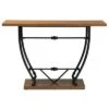 Leigh Distressed Wood and Metal Finished Entryway Console Table Brown/Black - Baxton Studio 2 Leigh Distressed Wood and Metal Finished Entryway Console Table Brown/Black - Baxton Studio -Console Tables Sales unnamed file 1693