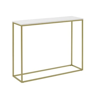 Owen Urban Box Frame Entryway Table - Saracina Home White/black 9 Owen Urban Box Frame Entryway Table - Saracina Home White/black - Image 7