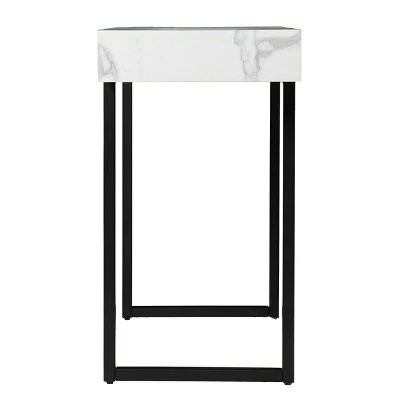 Wennan Modern Faux Marble Console Table Black/White - Aiden Lane 6 Wennan Modern Faux Marble Console Table Black/White - Aiden Lane - Image 4