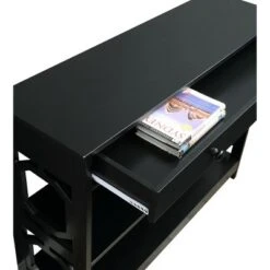 Breighton Home Omega 1 Drawer Console Table - Johar Furniture Tan Fabric -Console Tables Sales unnamed file 1747