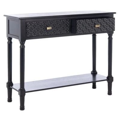 Halton 2 Drawers Console Table - Safavieh Brown 5 Halton 2 Drawers Console Table - Safavieh Brown - Image 3