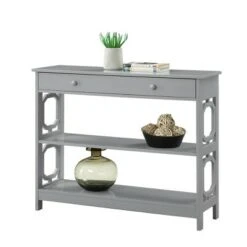Omega 1 Drawer Console Table Gray - Breighton Home 15 Omega 1 Drawer Console Table Gray - Breighton Home -Console Tables Sales unnamed file 1810