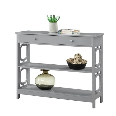 Omega 1 Drawer Console Table Gray - Breighton Home 7 Omega 1 Drawer Console Table Gray - Breighton Home - Image 5
