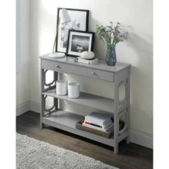 Omega 1 Drawer Console Table Gray - Breighton Home 16 Omega 1 Drawer Console Table Gray - Breighton Home -Console Tables Sales unnamed file 1811