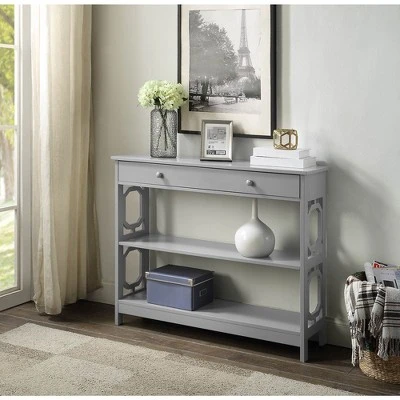 Omega 1 Drawer Console Table Gray - Breighton Home 10 Omega 1 Drawer Console Table Gray - Breighton Home - Image 8
