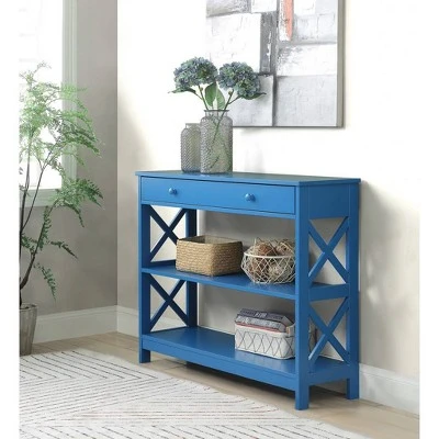 Oxford 1 Drawer Console Table Blue - Breighton Home 7 Oxford 1 Drawer Console Table Blue - Breighton Home - Image 5