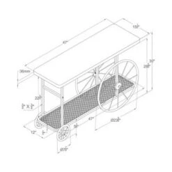 Elena Console Table Black - HOMES: Inside + Out 7 Elena Console Table Black - HOMES: Inside + Out -Console Tables Sales unnamed file 1838