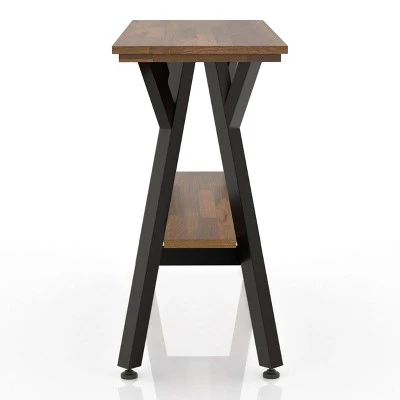 Mafi Open Shelf Console Table Black - HOMES: Inside + Out 5 Mafi Open Shelf Console Table Black - HOMES: Inside + Out - Image 3