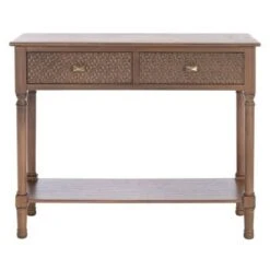 Halton 2 Drawers Console Table - Safavieh Brown 31 Halton 2 Drawers Console Table - Safavieh Brown -Console Tables Sales unnamed file 187