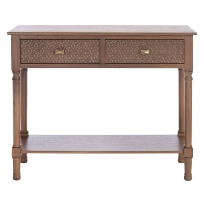 Halton 2 Drawers Console Table - Safavieh Brown 16 Halton 2 Drawers Console Table - Safavieh Brown - Image 14