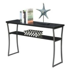 X Calibur Console Table Black Woodgrain/Gray - Breighton Home -Console Tables Sales unnamed file 1873
