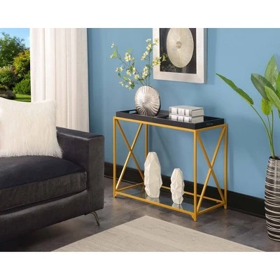 St Andrews Console Table - Breighton Home Black/gold 3 St Andrews Console Table - Breighton Home Black/gold