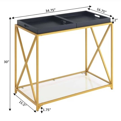 St Andrews Console Table - Breighton Home Black/gold 10 St Andrews Console Table - Breighton Home Black/gold - Image 8
