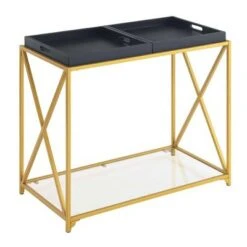 St Andrews Console Table - Breighton Home Black/gold 20 St Andrews Console Table - Breighton Home Black/gold -Console Tables Sales unnamed file 1885
