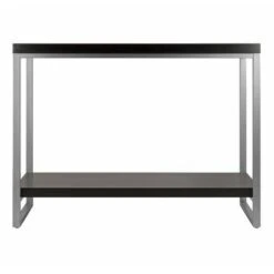 Jared Console Table, Enamel Steel Tube - Dark Espresso - Winsome