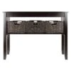 Morris Console Table with Baskets Espresso/Chocolate - Winsome -Console Tables Sales unnamed file 1929