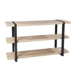 Grayste Console Table with Storage Natural/Black - Aiden Lane