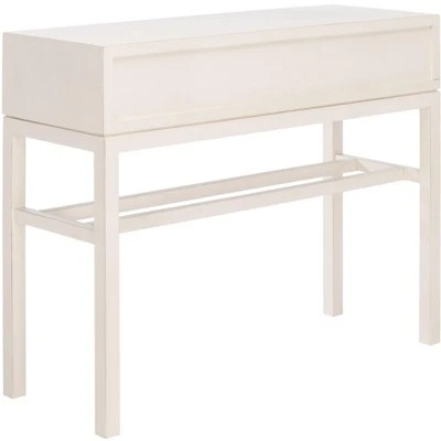 Ajana 2 Drawer Console - Distressed White W/Distressed White Drawer - Safavieh 8 Ajana 2 Drawer Console - Distressed White W/Distressed White Drawer - Safavieh - Image 6
