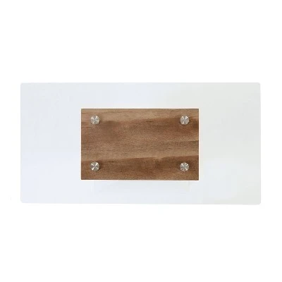 Rune Pedestal Base Sofa Table White - HOMES: Inside + Out 5 Rune Pedestal Base Sofa Table White - HOMES: Inside + Out - Image 3