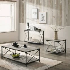 Rosslea Lower Shelf Sofa Table Black/Gray - HOMES: Inside + Out 7 Rosslea Lower Shelf Sofa Table Black/Gray - HOMES: Inside + Out -Console Tables Sales unnamed file 1979