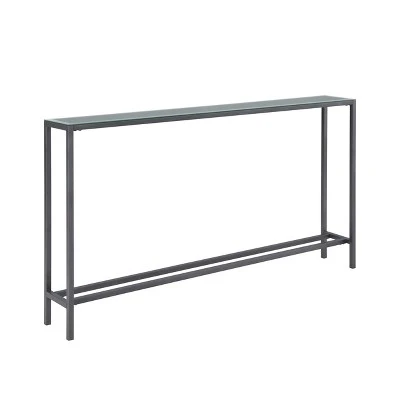 Dillard Narrow Long Console Table Gray - Aiden Lane 6 Dillard Narrow Long Console Table Gray - Aiden Lane - Image 4