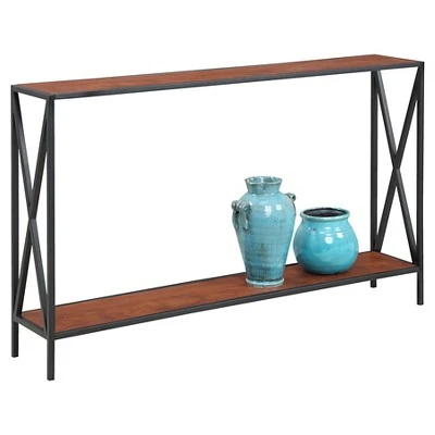 Tucson Console Table Black/Cherry - Breighton Home 3 Tucson Console Table Black/Cherry - Breighton Home