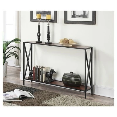 Tucson Console Table Black/Cherry - Breighton Home 4 Tucson Console Table Black/Cherry - Breighton Home - Image 2