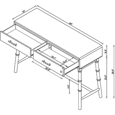 Oslari Painted Console Table Blue - Opalhouse™ 6 Oslari Painted Console Table Blue - Opalhouse™ - Image 4