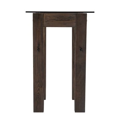 Vicar Reclaimed Wood Console Table Brown/Black - Aiden Lane 6 Vicar Reclaimed Wood Console Table Brown/Black - Aiden Lane - Image 4