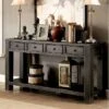 Brody Console Table Black - HOMES: Inside + Out 1 Brody Console Table Black - HOMES: Inside + Out -Console Tables Sales unnamed file 2024