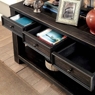 Brody Console Table Black - HOMES: Inside + Out 4 Brody Console Table Black - HOMES: Inside + Out - Image 2