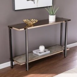 Carswaf Console Table with Mirrored Top Champagne - Aiden Lane 14 Carswaf Console Table with Mirrored Top Champagne - Aiden Lane -Console Tables Sales unnamed file 2047