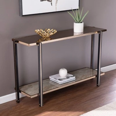 Carswaf Console Table with Mirrored Top Champagne - Aiden Lane 7 Carswaf Console Table with Mirrored Top Champagne - Aiden Lane - Image 5
