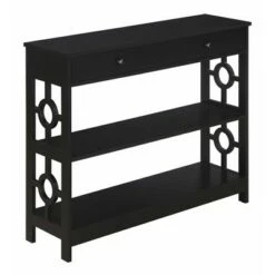 Breighton Home Ring 1 Drawer Console Table - Johar Furniture Black -Console Tables Sales unnamed file 2093