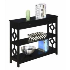 Breighton Home Ring 1 Drawer Console Table - Johar Furniture Black -Console Tables Sales unnamed file 2096