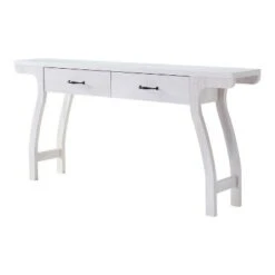 Haun 2 Drawer Console Table White Oak - HOMES: Inside + Out