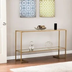Horzen Glam Narrow Console - Aiden Lane Gold -Console Tables Sales unnamed file 211