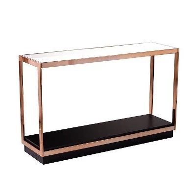 Lexing Glass Top Console Table Champagne - Aiden Lane 4 Lexing Glass Top Console Table Champagne - Aiden Lane - Image 2