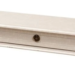 Ariella Whitewashed 1 Drawer End Table White - Baxton Studio -Console Tables Sales unnamed file 2144