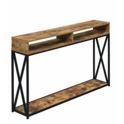 Tucson Deluxe Console Table with Shelf - Breighton Home White Faux Marble/white -Console Tables Sales unnamed file 2168