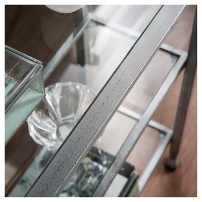 Jamel 3 - Tier Console Table - Aiden Lane Gold 4 Jamel 3 - Tier Console Table - Aiden Lane Gold - Image 2