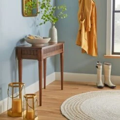 Hearth & Hand W/Magnolia Furniture Turned Leg Wood Console Table Brown - Hearth & Hand™ with Magnolia