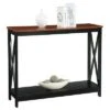 Oxford Console Table Cherry/Black - Breighton Home 2 Oxford Console Table Cherry/Black - Breighton Home -Console Tables Sales unnamed file 2284