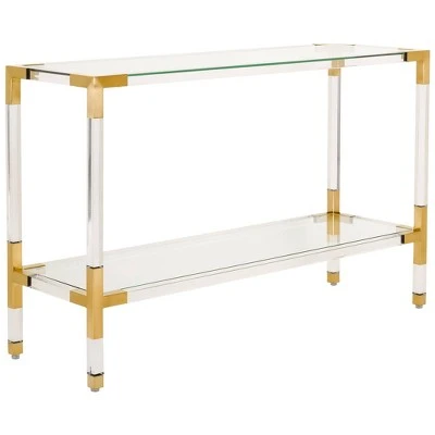 Arverne Acrylic Console Gold - Safavieh 4 Arverne Acrylic Console Gold - Safavieh - Image 2