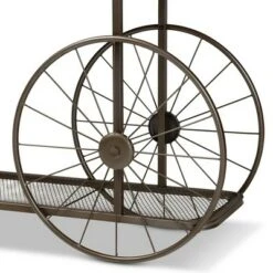 Terence Vintage Industrial Natural Wood and Metal Wheeled Console Table Black - Baxton Studio 11 Terence Vintage Industrial Natural Wood and Metal Wheeled Console Table Black - Baxton Studio -Console Tables Sales unnamed file 2316